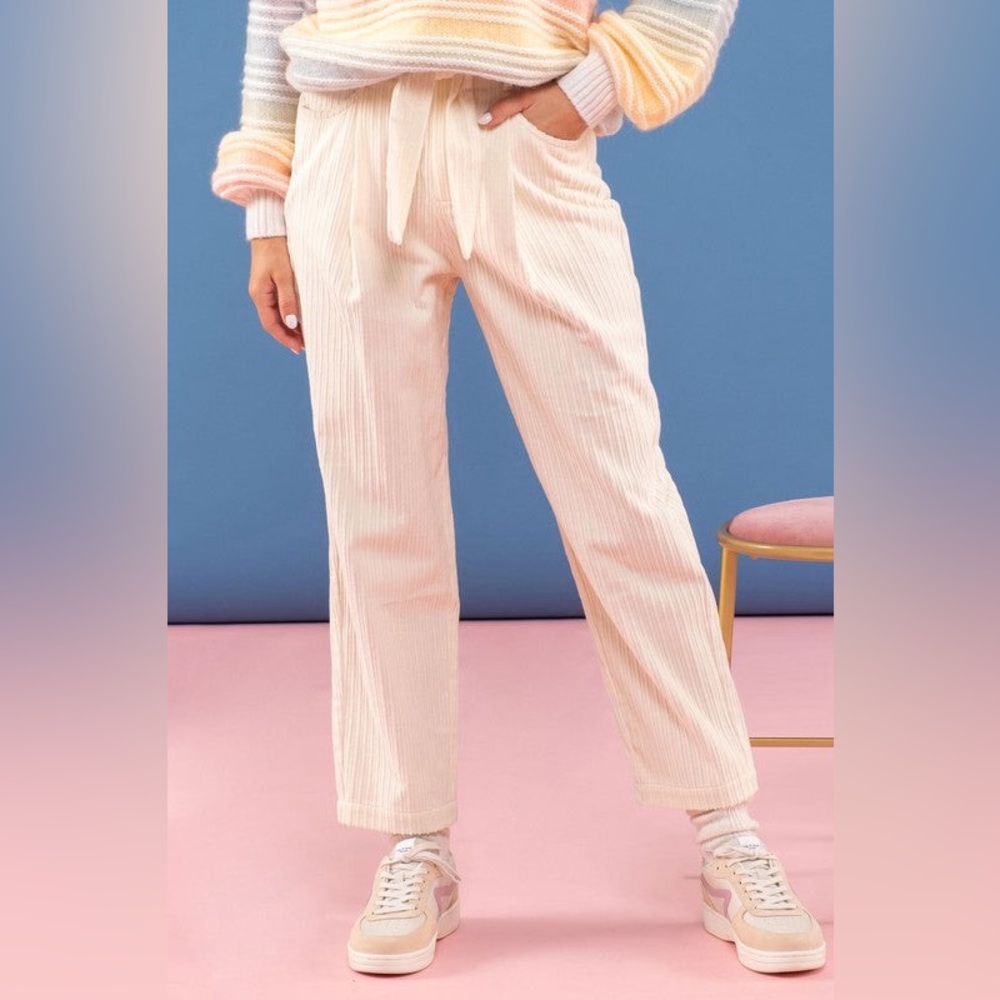 0275 - NWT Blu Pepper Cream Corduroy Pants